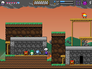 Arc uses ice magick to trap and destroy monsters.