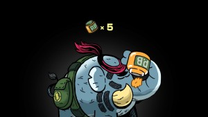 I died just so I can see what the graphic was, and I loved that he ate peanut butter. Delicious.